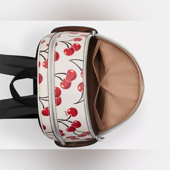 Coach Court Cherry Print Backpack - Picture 4 of 5